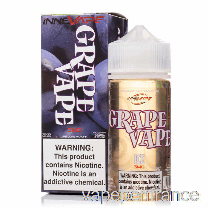 Glace à La Raisin - E-liquide Innevape - Stylo Vape 100 Ml 6 Mg